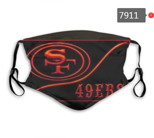 NFL 2020 San Francisco 49ers #5 Dust mask with filter